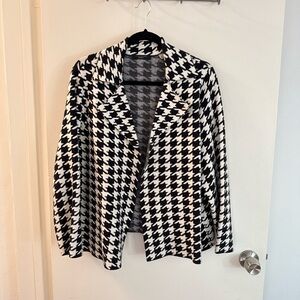 Black and White Houndstooth Jacket